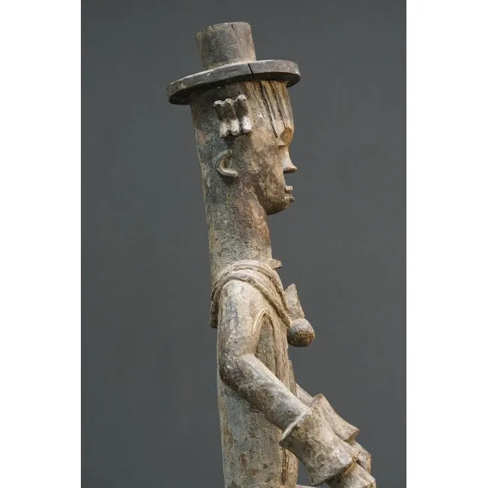 Urhobo Omo Ogun Warrior Ikenga Male Statue, Nigeria #896