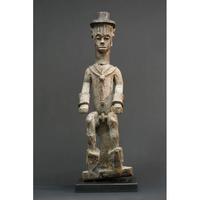 Urhobo Omo Ogun Warrior Ikenga Male Statue, Nigeria #896