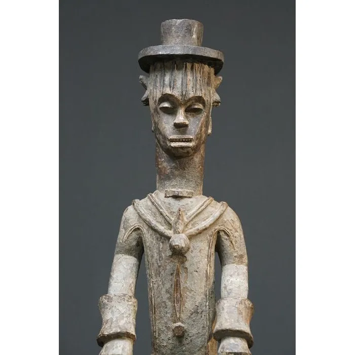 Urhobo Omo Ogun Warrior Ikenga Male Statue, Nigeria #896