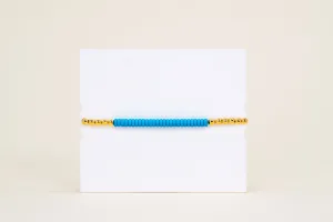 VITAMIN Gold Ball Bracelet Turquoise