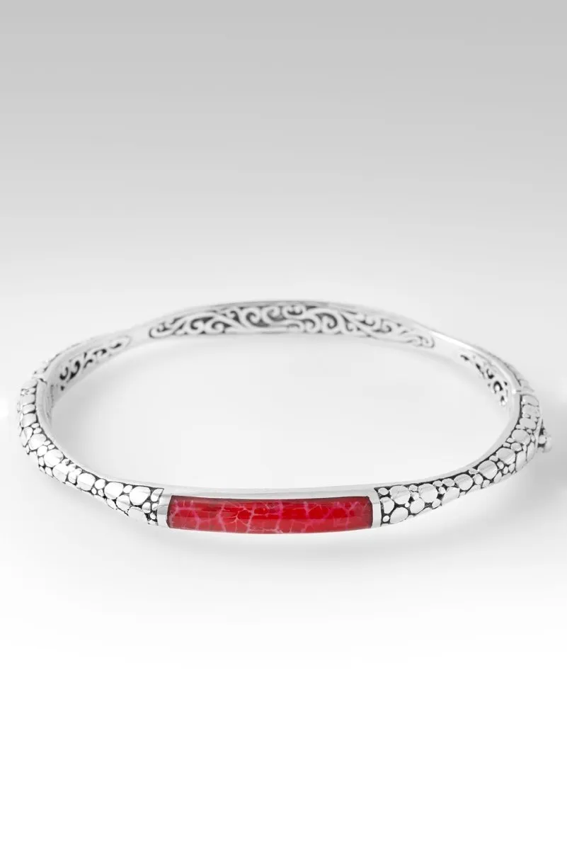 Warm Embrace Bangle™ in Red Indonesian Coral