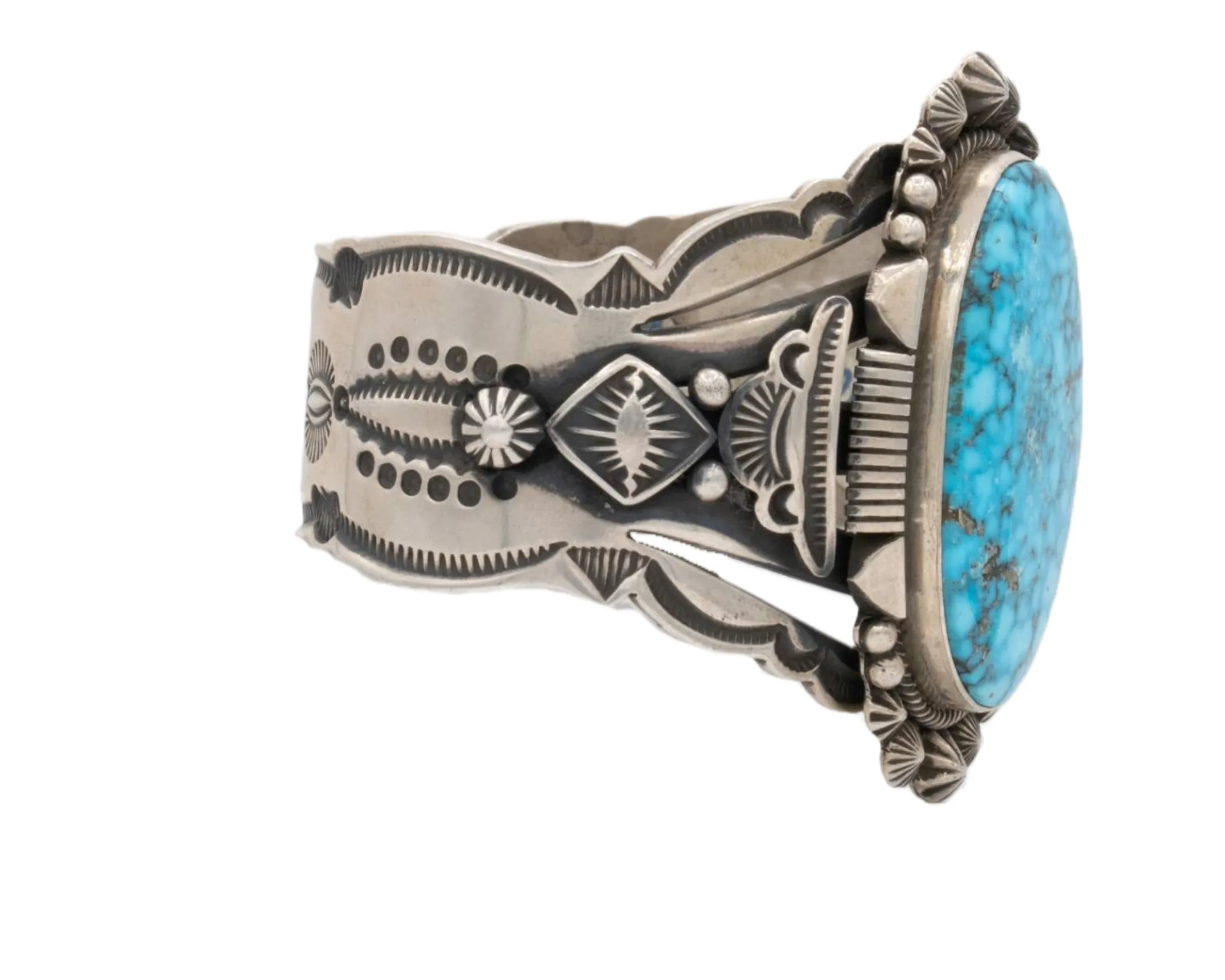 Waterweb Kingman Turquoise Cuff | Aaron Toadlena