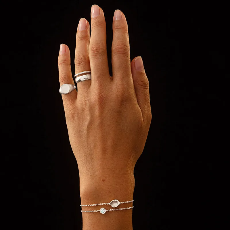 Winkie Bracelet, Opal, Silver