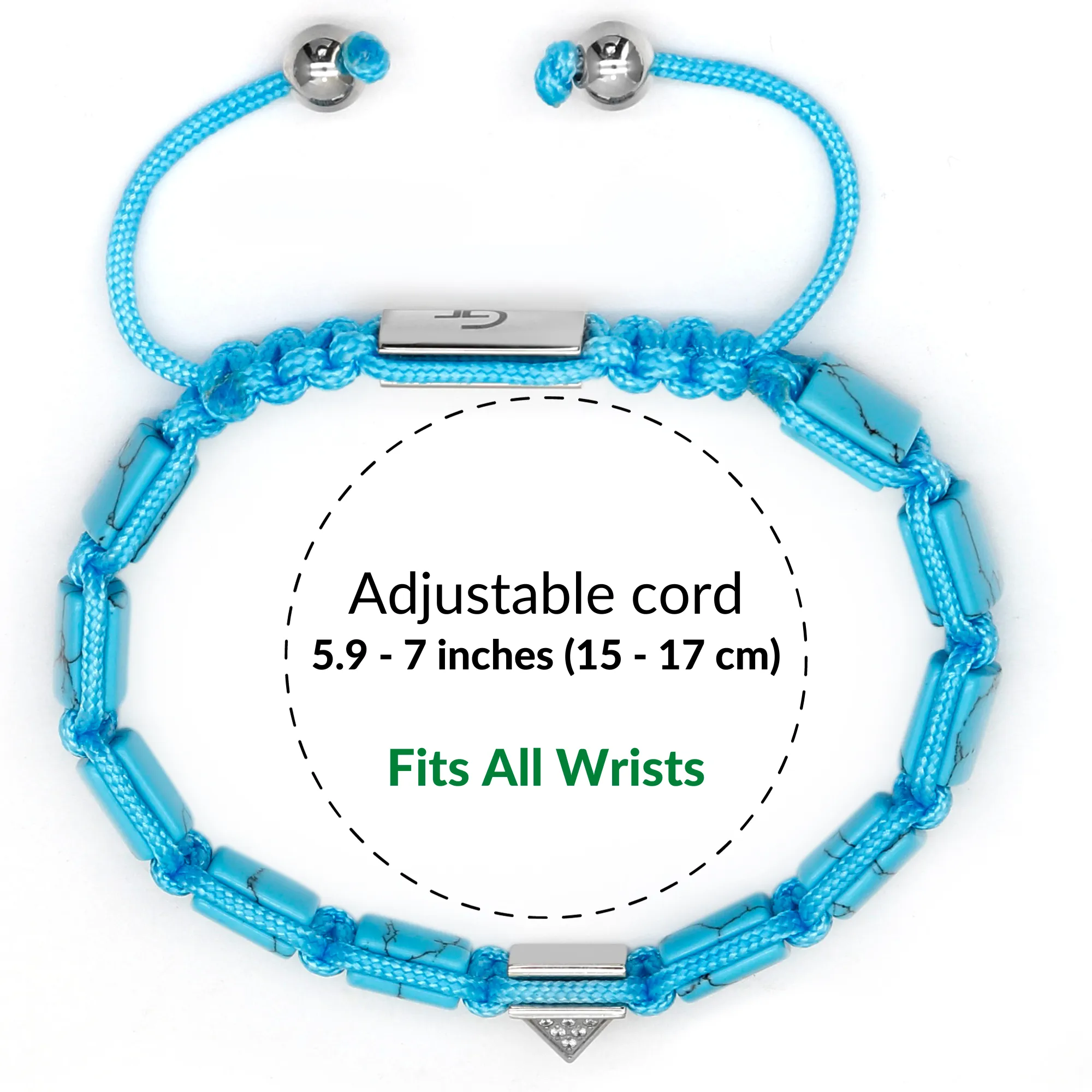 Women's TURQUOISE Flat bead Bracelet