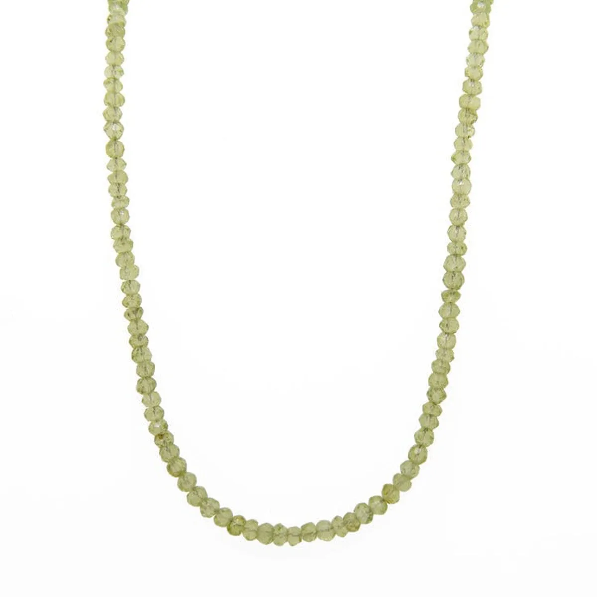 Wrap Bracelet Or Necklace 3mm Faceted Peridot 24K Gold Vermeil Bracelet